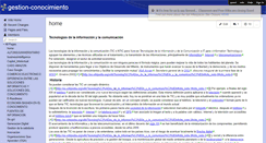 Desktop Screenshot of gestion-conocimiento.wikispaces.com