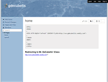 Tablet Screenshot of gdecubellis.wikispaces.com