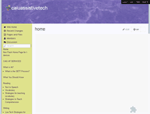 Tablet Screenshot of caiuassistivetech.wikispaces.com