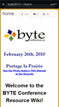 Mobile Screenshot of byte2010.wikispaces.com