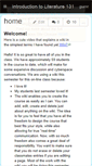 Mobile Screenshot of introduction-to-literature.wikispaces.com