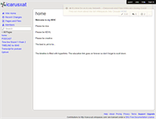 Tablet Screenshot of icarusxat.wikispaces.com