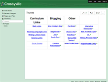 Tablet Screenshot of crosbyville.wikispaces.com