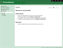 Tablet Screenshot of jhicksmusic.wikispaces.com