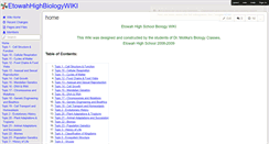 Desktop Screenshot of etowahhighbiologywiki.wikispaces.com