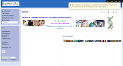 Desktop Screenshot of explorebio.wikispaces.com
