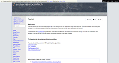 Desktop Screenshot of andysclassroomtech.wikispaces.com
