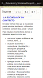 Mobile Screenshot of educacionysociedadgrupo3.wikispaces.com