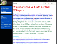 Tablet Screenshot of cbsouthsoftball.wikispaces.com