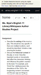 Mobile Screenshot of amsu-english11-8.wikispaces.com