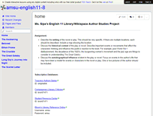 Tablet Screenshot of amsu-english11-8.wikispaces.com