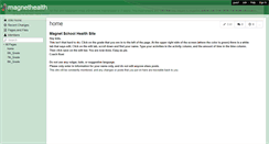 Desktop Screenshot of magnethealth.wikispaces.com