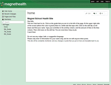 Tablet Screenshot of magnethealth.wikispaces.com