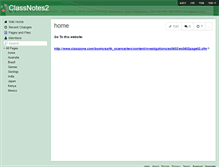 Tablet Screenshot of classnotes2.wikispaces.com