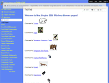 Tablet Screenshot of biomesfifth08.wikispaces.com