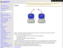 Tablet Screenshot of edla615.wikispaces.com