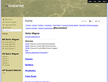 Tablet Screenshot of hcspanish.wikispaces.com
