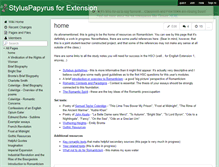 Tablet Screenshot of extensionstyluspapyrus.wikispaces.com