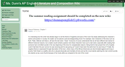 Desktop Screenshot of dunnapenglish12.wikispaces.com