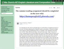 Tablet Screenshot of dunnapenglish12.wikispaces.com
