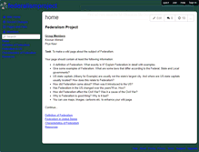 Tablet Screenshot of federalismproject.wikispaces.com