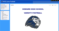 Desktop Screenshot of howardlionsfootball.wikispaces.com