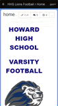 Mobile Screenshot of howardlionsfootball.wikispaces.com