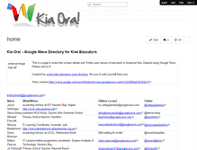 Tablet Screenshot of kiaorawave.wikispaces.com
