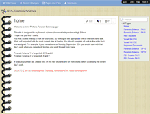 Tablet Screenshot of ihs-forensicscience.wikispaces.com