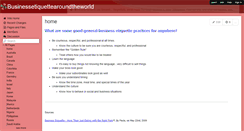 Desktop Screenshot of businessetiquettearoundtheworld.wikispaces.com