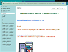 Tablet Screenshot of barneslabsafety.wikispaces.com