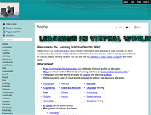 Tablet Screenshot of learning-in-virtual-worlds.wikispaces.com