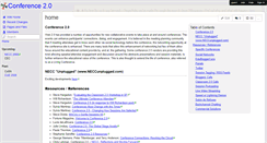 Desktop Screenshot of conference20.wikispaces.com