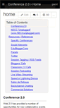 Mobile Screenshot of conference20.wikispaces.com