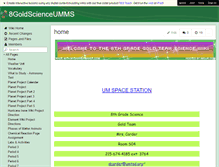 Tablet Screenshot of 8goldscienceumms.wikispaces.com