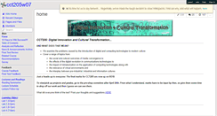 Desktop Screenshot of cct205w07.wikispaces.com