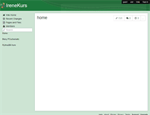 Tablet Screenshot of irenekurs.wikispaces.com