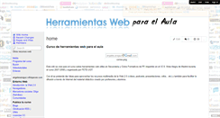 Desktop Screenshot of herramientaswebparaelaula.wikispaces.com