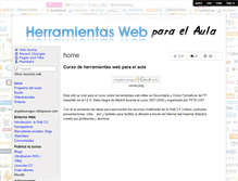 Tablet Screenshot of herramientaswebparaelaula.wikispaces.com