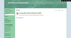 Desktop Screenshot of lskydifferentiatedinstruction.wikispaces.com