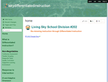 Tablet Screenshot of lskydifferentiatedinstruction.wikispaces.com