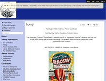 Tablet Screenshot of childrenschoiceaward.wikispaces.com