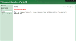 Desktop Screenshot of colegiodebachilleresplantel12.wikispaces.com