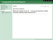 Tablet Screenshot of colegiodebachilleresplantel12.wikispaces.com