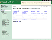 Tablet Screenshot of igcse-biology.wikispaces.com