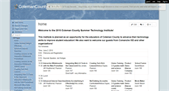 Desktop Screenshot of colemancountyinstitute.wikispaces.com