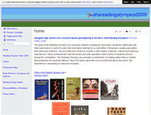 Tablet Screenshot of ahsreadingolympics2009.wikispaces.com