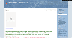 Desktop Screenshot of international-observances.wikispaces.com