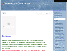Tablet Screenshot of international-observances.wikispaces.com