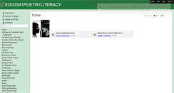 Desktop Screenshot of edg3341poetryliteracy.wikispaces.com